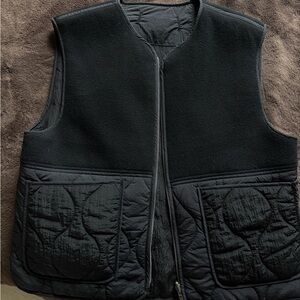 Black Quilted Vest
